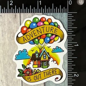 🌀10/$10🌀 Disney Pixar Up Reusable Waterproof Vinyl Sticker Decal